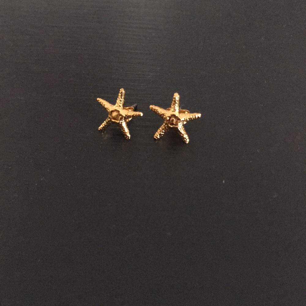 Gold fill starfish stud earrings
